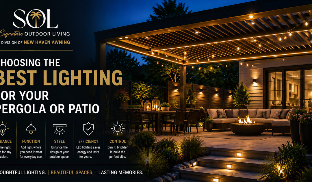 Choosing the Best Lighting for Your Pergola or Patio.